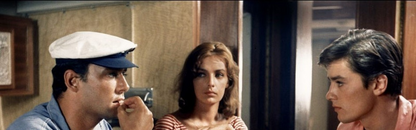 Photo A. Delon, M. Laforêt, M. Ronet – Plein Soleil 1960 – Scène Cinéma – 15×20