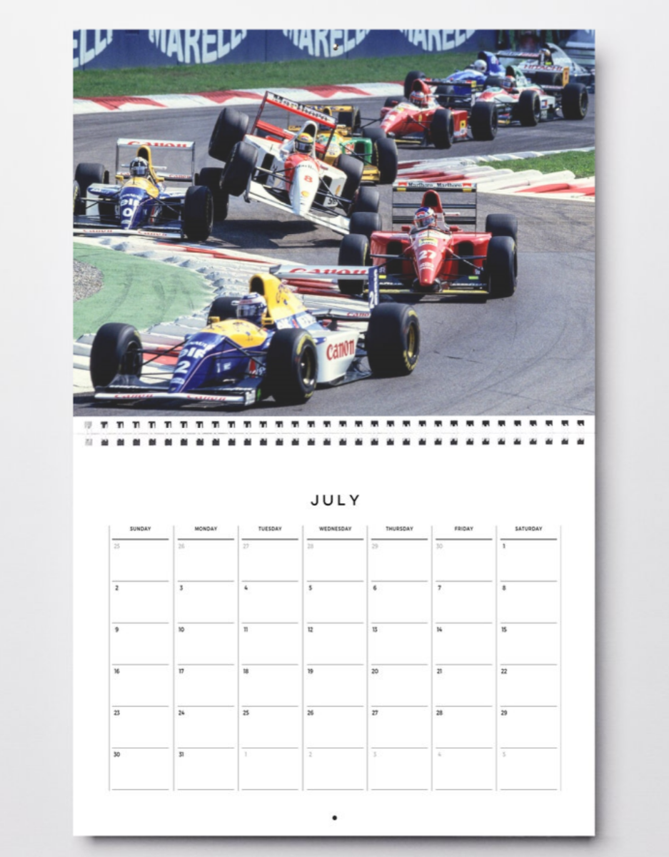 Photo Ayrton Senna – Duel avec Damon Hill – GP de Monza 1993 – Formule 1 – 15×20
