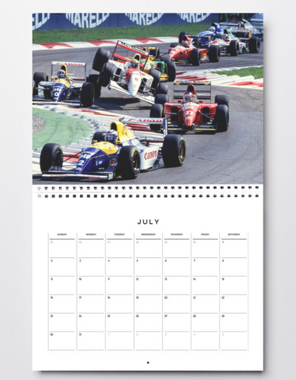 Photo Ayrton Senna – Duel avec Damon Hill – GP de Monza 1993 – Formule 1 – 15×20