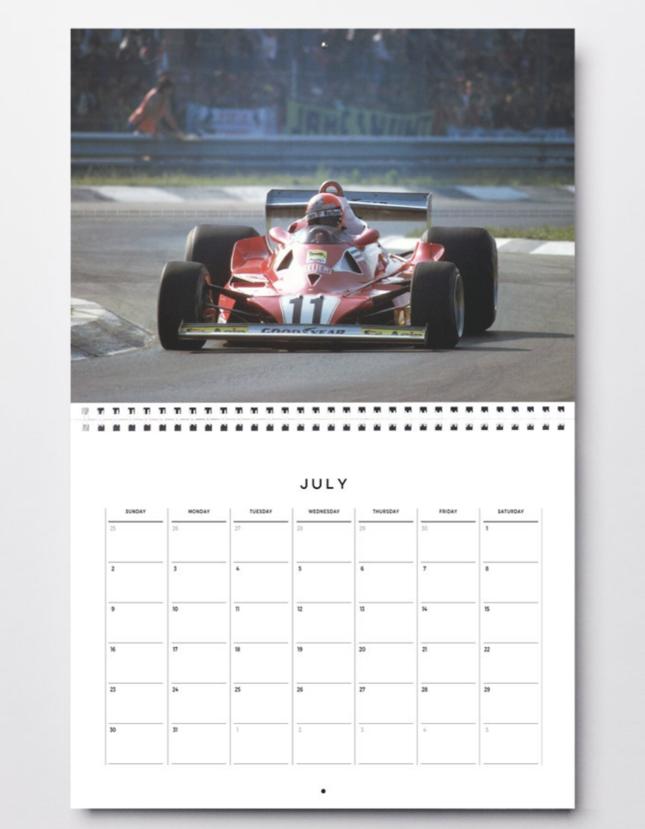 Photo Niki Lauda – Ferrari Formule 1 1977 – Légende du sport automobile – 15×20
