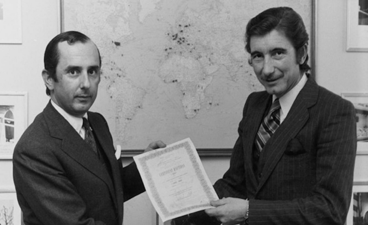 Photo Jo Siffert & Jack Heuer – Motorsport & Horlogerie – (Années 60-70) – 15×20