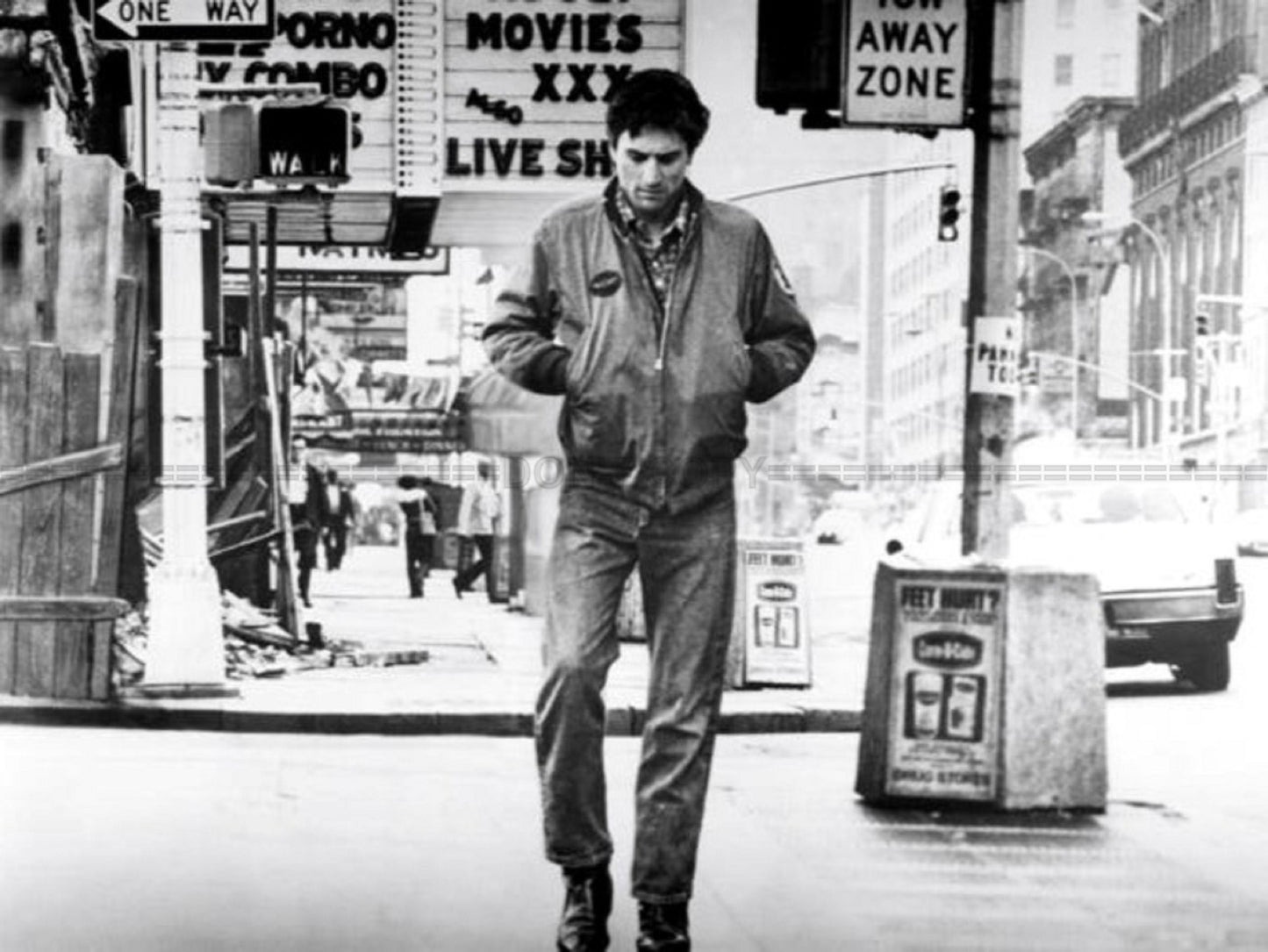 Photo Robert De Niro - Taxi Driver (1976) Scorsese - Noir et blanc - 15×20