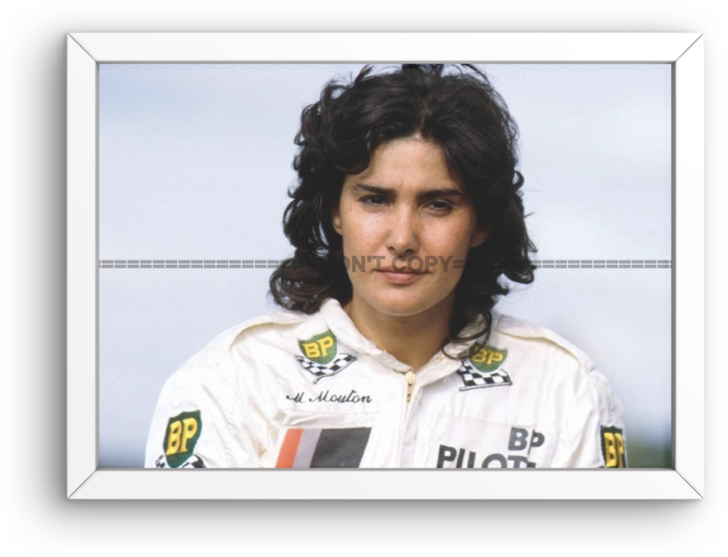 Photo Encadrée Michèle Mouton – Rallye WRC Années 1980 – Portrait Pilote – 15x20