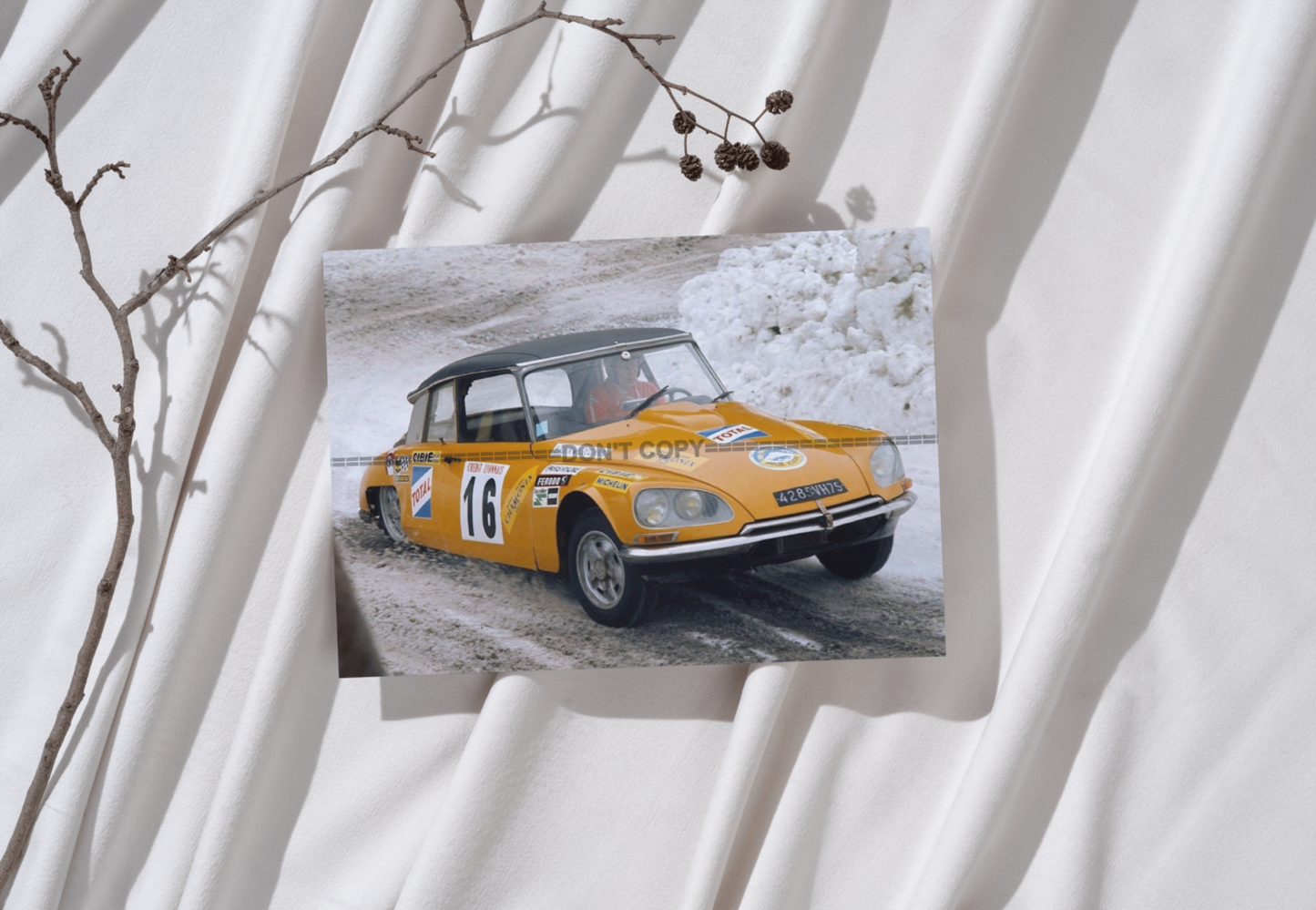 Photo Citroën DS 21 Coupé Prototype – Groupe 5 – Rallye Automobile 1972 – 15×20