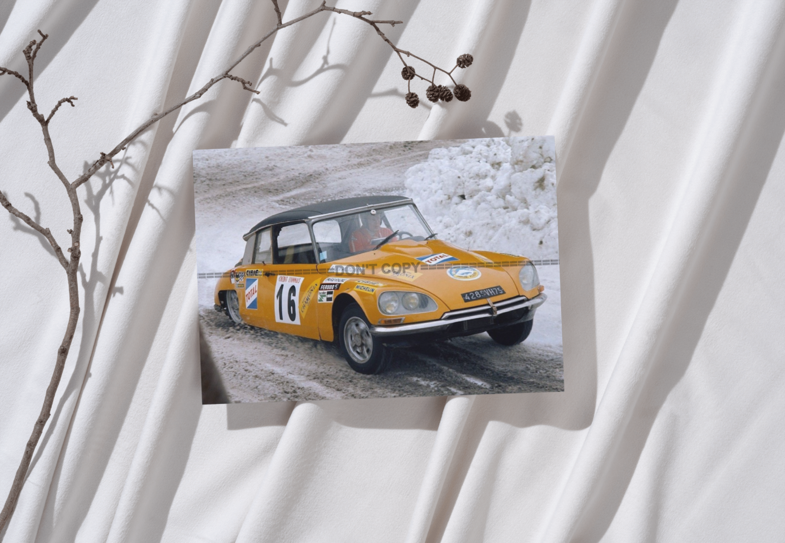 Photo Citroën DS 21 Coupé Prototype – Groupe 5 – Rallye Automobile 1972 – 15×20