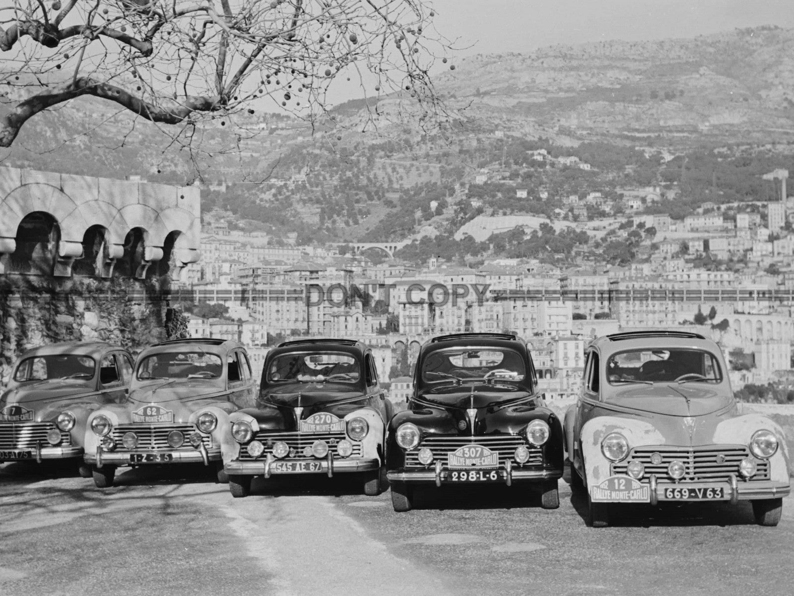 Photo Peugeot 203 – Rallye Monte-Carlo (1952) – Automobile Historique – 15×20