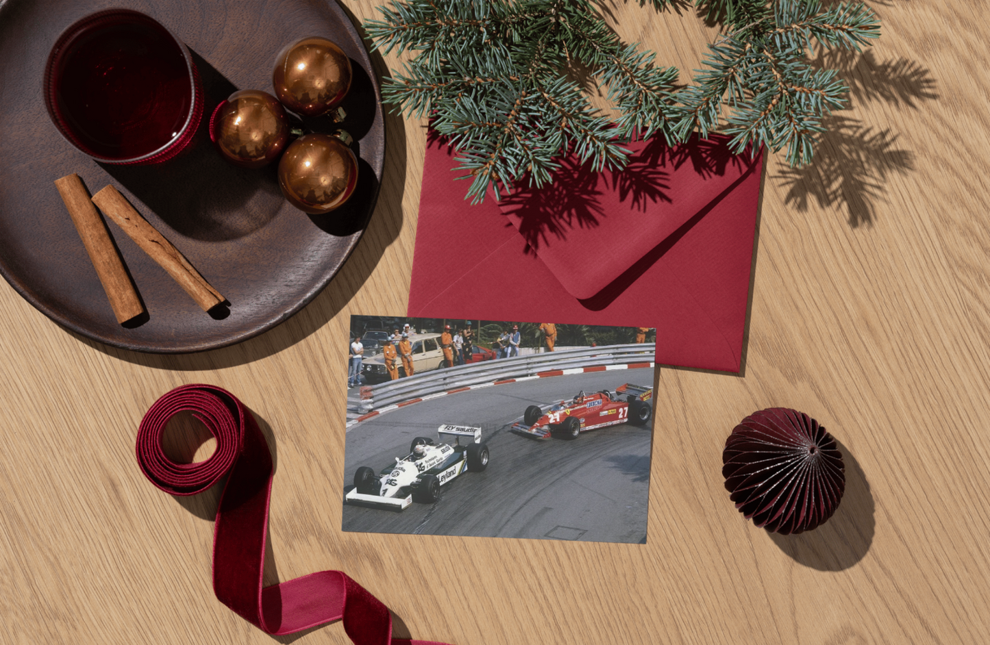 Photo Gilles Villeneuve – GP de Monaco (1981) – Victoire F1 Ferrari n°27 – 15×20