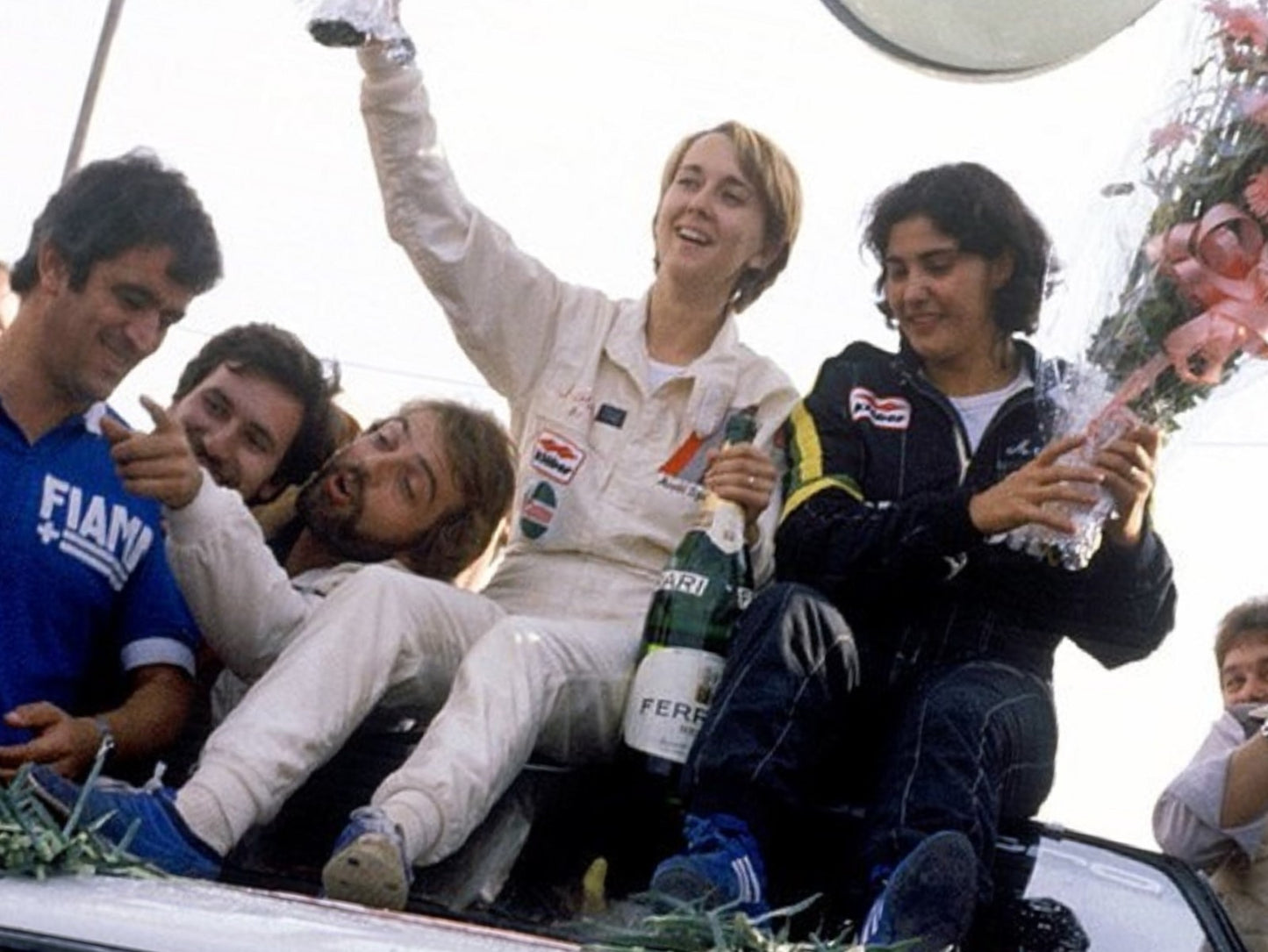 Photo Michèle Mouton & Fabrizia Pons – Audi Quattro Rallye San Remo 1981 - 15x20