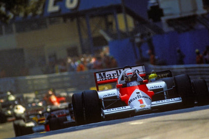 Photo Alain Prost devant Ayrton Senna – GP de Monaco F1 – Duel mythique – 15×20