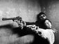 Photo Jean Reno & Natalie Portman (Mathilda) - Léon 1994 - Noir et blanc - 15×20