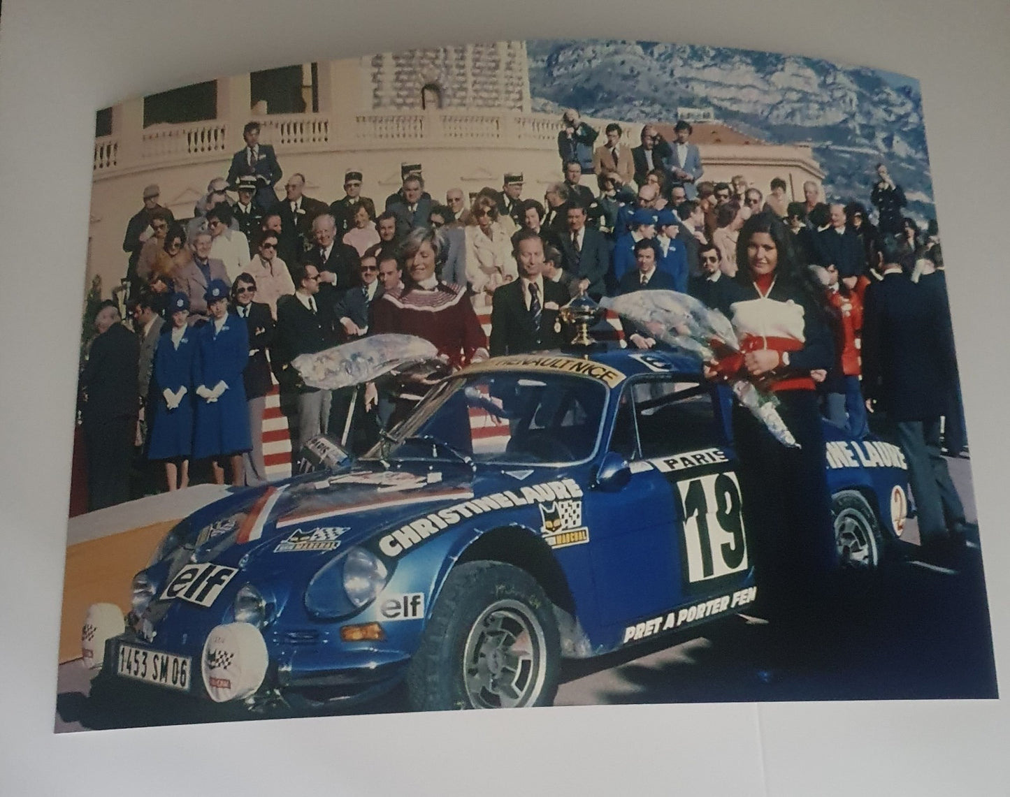 Photo Michèle Mouton – Alpine A110 1600 S – Rallye Monte-Carlo 1976 – 15x20