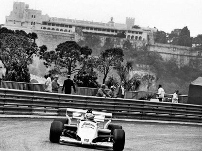 Photo Ayrton Senna – GP de Monaco (1984) – Formule 1 – Virage Massenet – 15×20