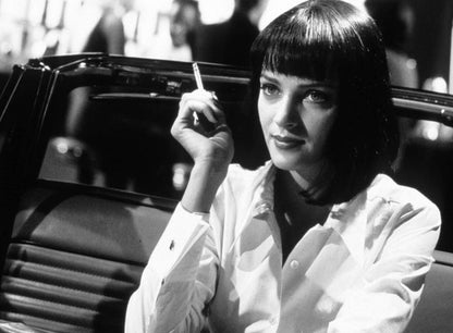 Photo Encadrée Uma Thurman – Pulp Fiction 1994 – Café, Cigarette - Cadre - 15x20