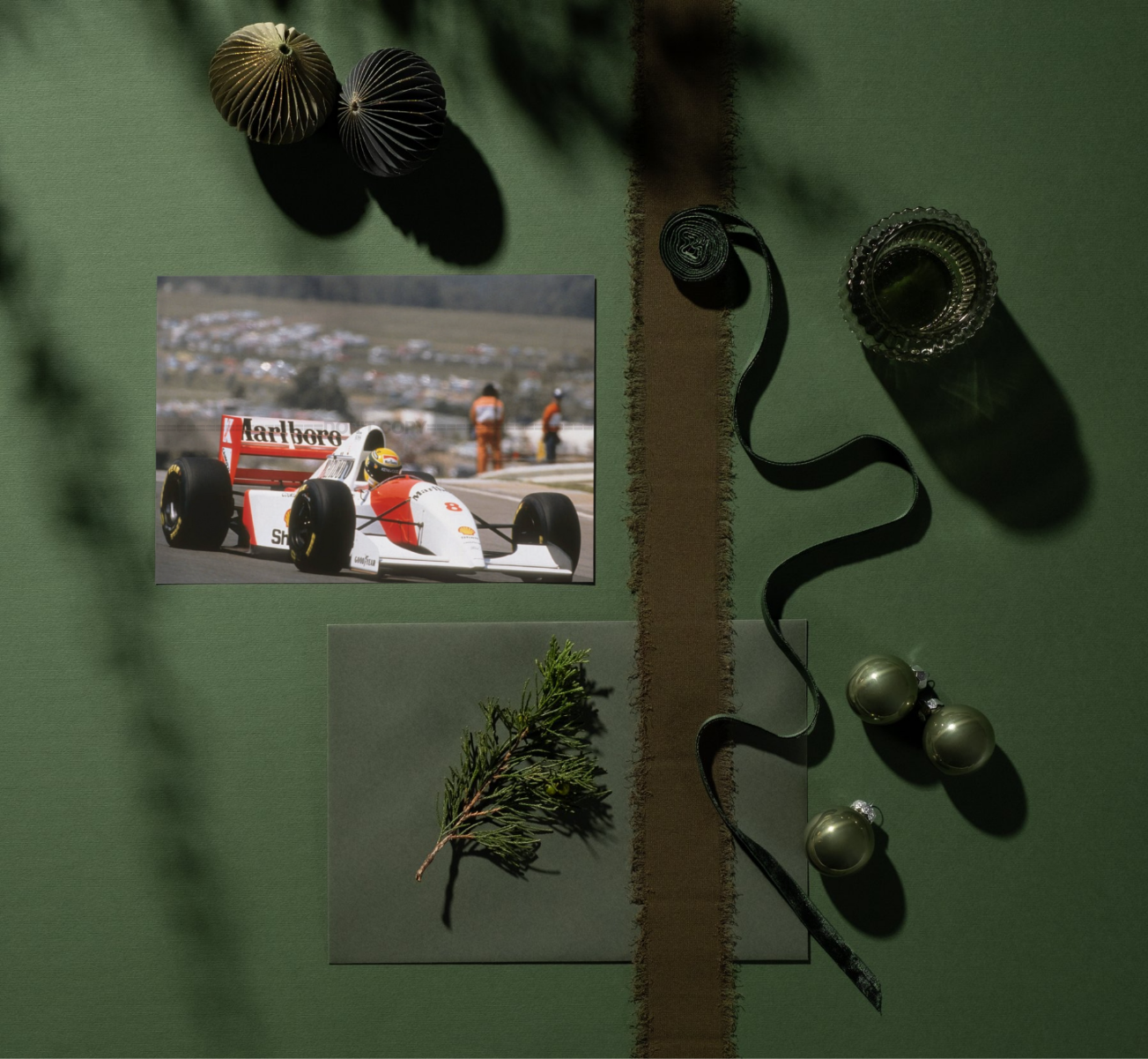 Photo Ayrton Senna – McLaren MP4/8 – Saison F1 1993 – Légende Motorsport – 15x20