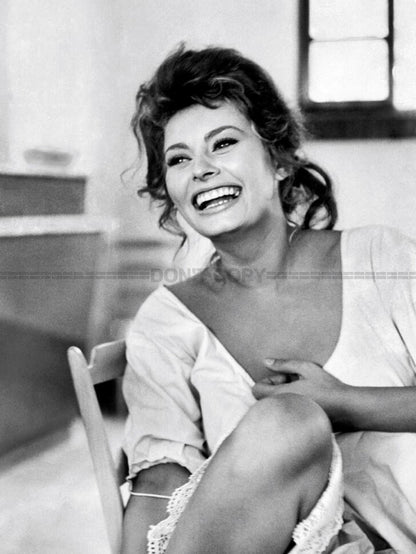 Photo Sophia Loren - Noir et blanc - 15×20