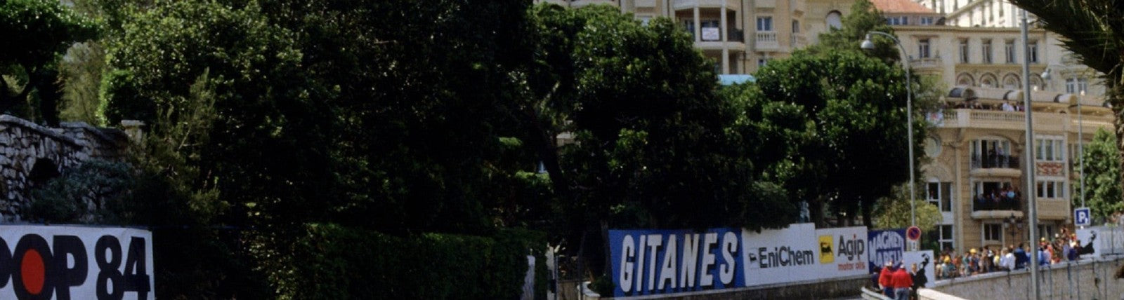 Photo Ayrton Senna devant Alain Prost – GP de Monaco 1989 – Virage Loews – 15×20