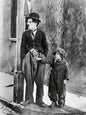 Photo Charlie Chaplin & Jackie Coogan - The Kid (1921) - Noir et blanc - 15x20