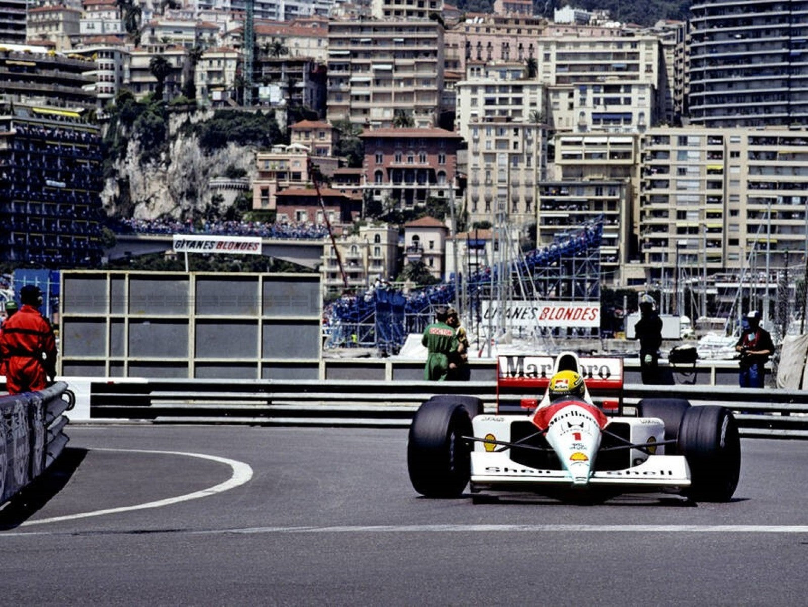 Photo Ayrton Senna – McLaren Honda – GP de Monaco 1991 – F1 Légende – 15×20