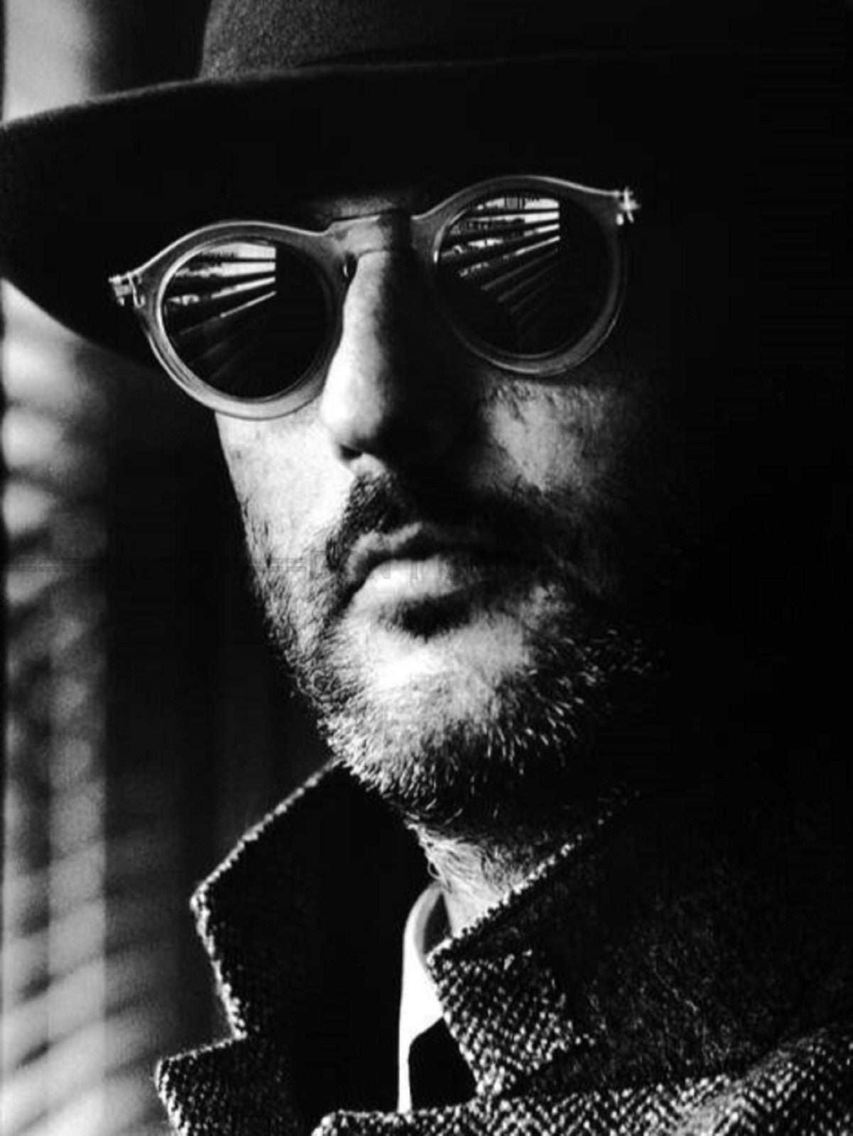 Photo Jean Reno - Victor le nettoyeur - Nikita (1990) - Noir et blanc - 15×20