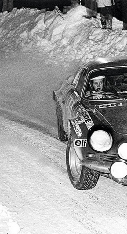 Photo Andruet & Biche – Alpine A110 – Rallye Monte-Carlo (1973) – Course – 15x20
