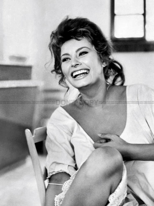 Photo Sophia Loren - Noir et blanc - 15×20