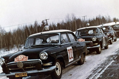 Photo Suchkov, Shchavelev – GAZ-21 Volga – Rallye Monte-Carlo Hiver 1964 – 15x20