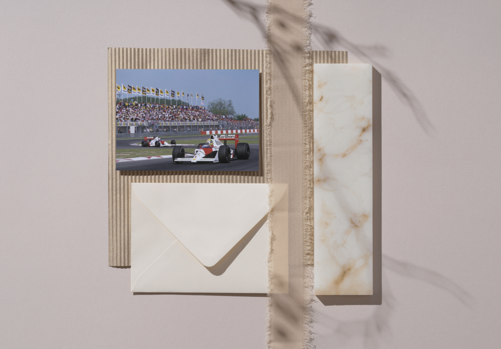 Photo Ayrton Senna & Alain Prost – GP de Saint-Marin (Imola) – Duel 1988 – 15×20