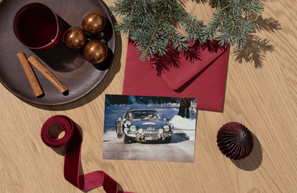 Photo Andruet & Biche – Alpine A110 – Rallye Monte-Carlo (1973) – Neige – 15×20