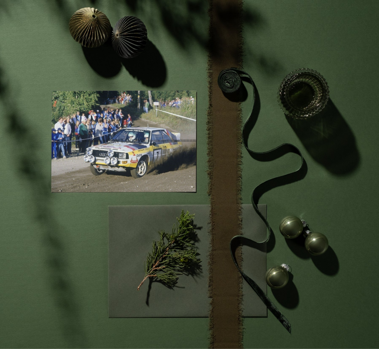 Photo Michèle Mouton – Audi Quattro – 1000 Lakes Rally WRC Groupe B 1984 – 15x20