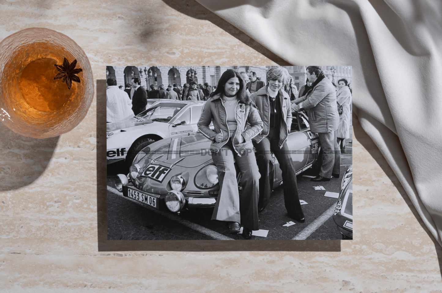 Photo Michèle Mouton, F. Conconi – Alpine A110 Rallye Monte-Carlo (1976) – 15x20