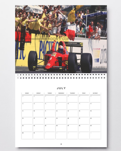 Photo Alain Prost – Ferrari 641 – Grand Prix F1 Circuit Paul Ricard 1990 – 15x20