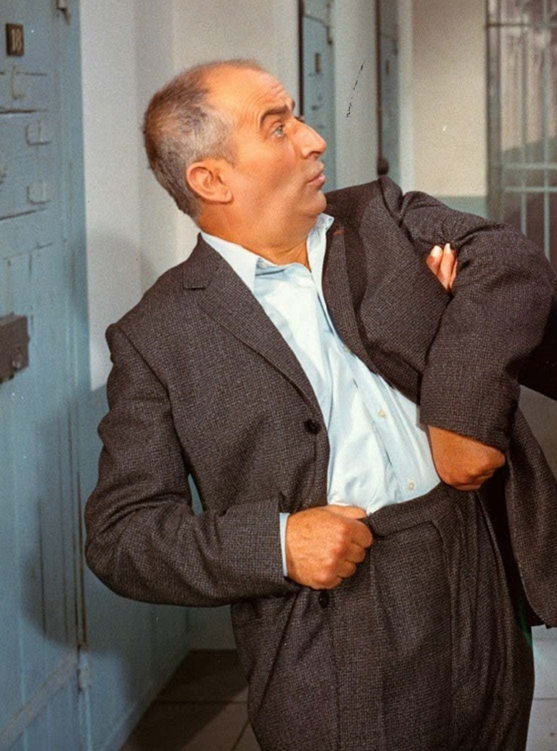 Photo Louis de Funès – Fantômas (1964) – Inspecteur Juve – Scène Cinéma – 15×20