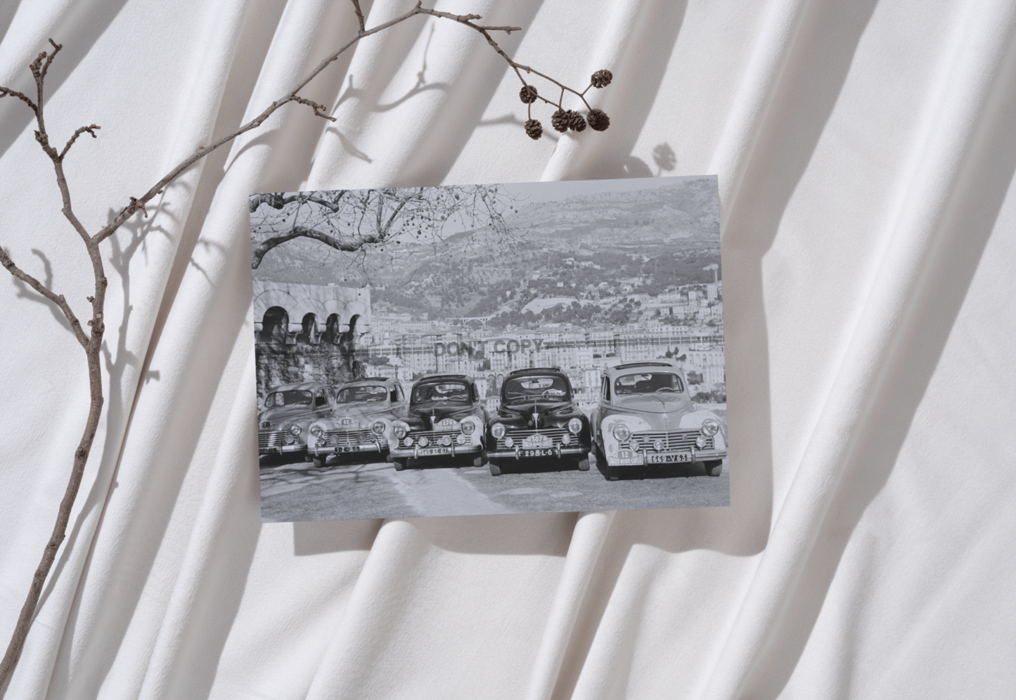 Photo Peugeot 203 – Rallye Monte-Carlo (1952) – Automobile Historique – 15×20