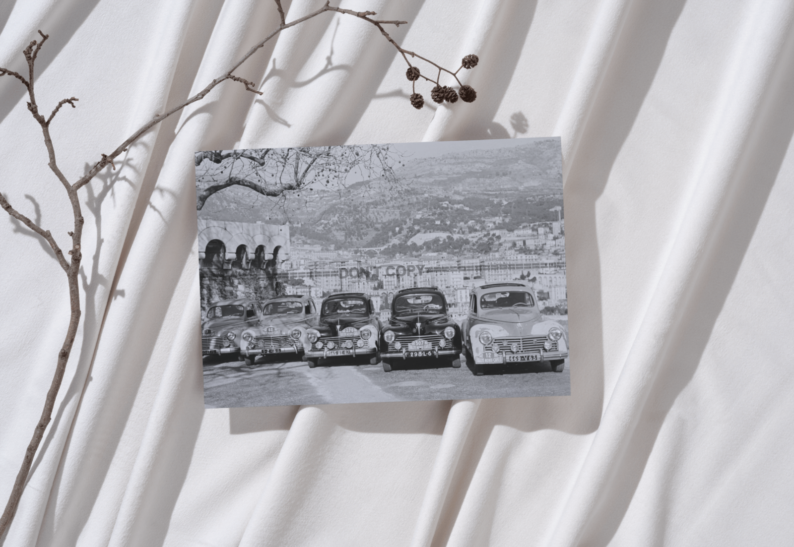Photo Peugeot 203 – Rallye Monte-Carlo (1952) – Automobile Historique – 15×20