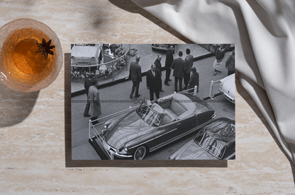 Photo Citroën DS 19 Cabriolet Chapron – Élégance Française – Expo – 1958 – 15×20
