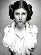 Photo Carrie Fisher - Princesse Leia Organa - Star Wars - Noir et blanc - 15x20