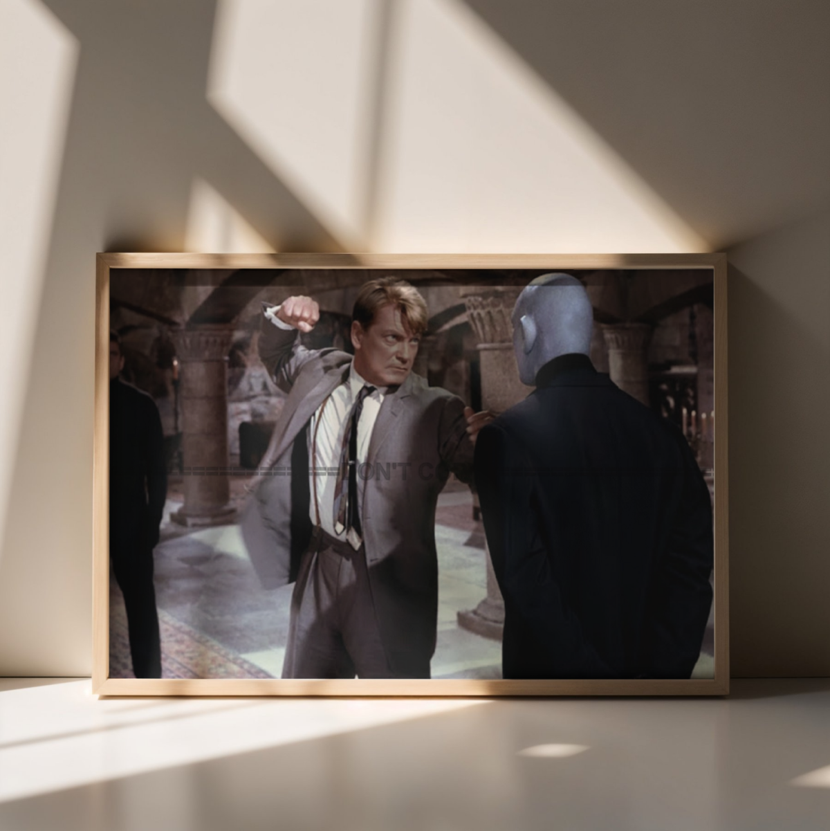 Photo Jean Marais – Fantômas (1964) – Combat Masqué – Scène Culte Cinéma – 15×20