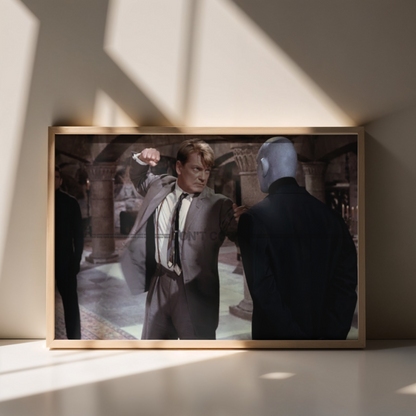 Photo Jean Marais – Fantômas (1964) – Combat Masqué – Scène Culte Cinéma – 15×20