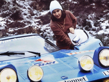 Photo Michèle Mouton – Lancia Stratos HF – Rallye Monte-Carlo Sport 1978 – 15×20