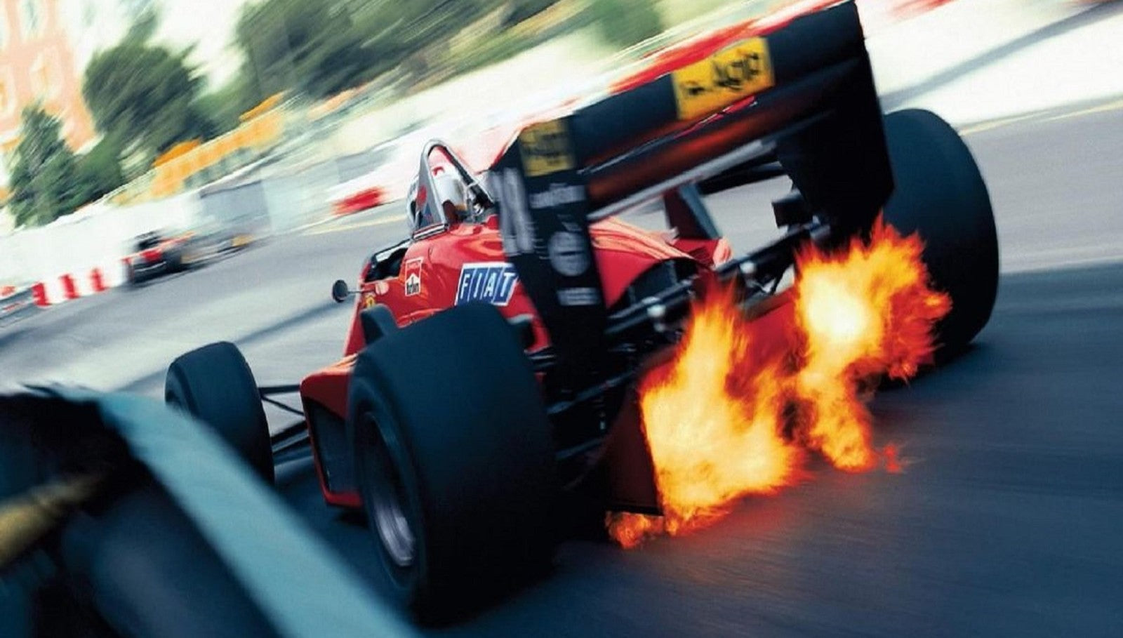 Photo S. Johansson – Ferrari 156-85 – Grand Prix F1 Monaco 1985 – Course – 15×20