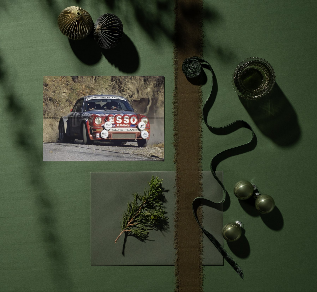 Photo J-L Therier & M. Vial – Porsche 911 SC – Rallye Monte-Carlo (1982) – 15×20