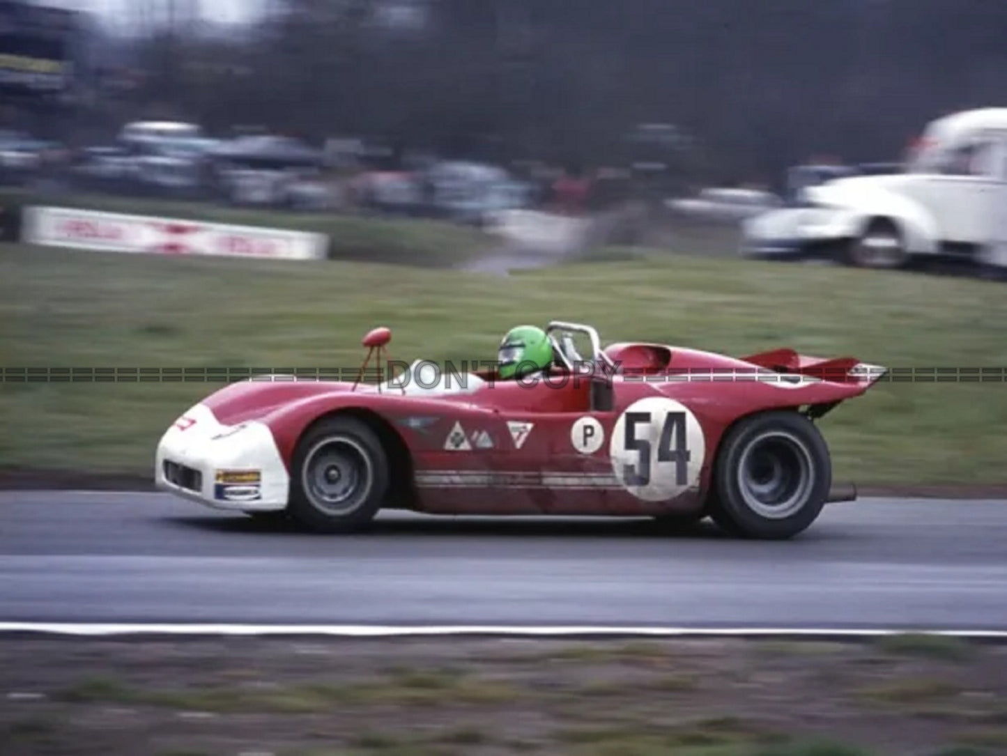 Photo H. Pescarolo – Alfa Romeo T33/3 – BOAC 1000 km Brands Hatch (1971) – 15×20