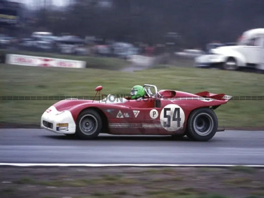Photo H. Pescarolo – Alfa Romeo T33/3 – BOAC 1000 km Brands Hatch (1971) – 15×20