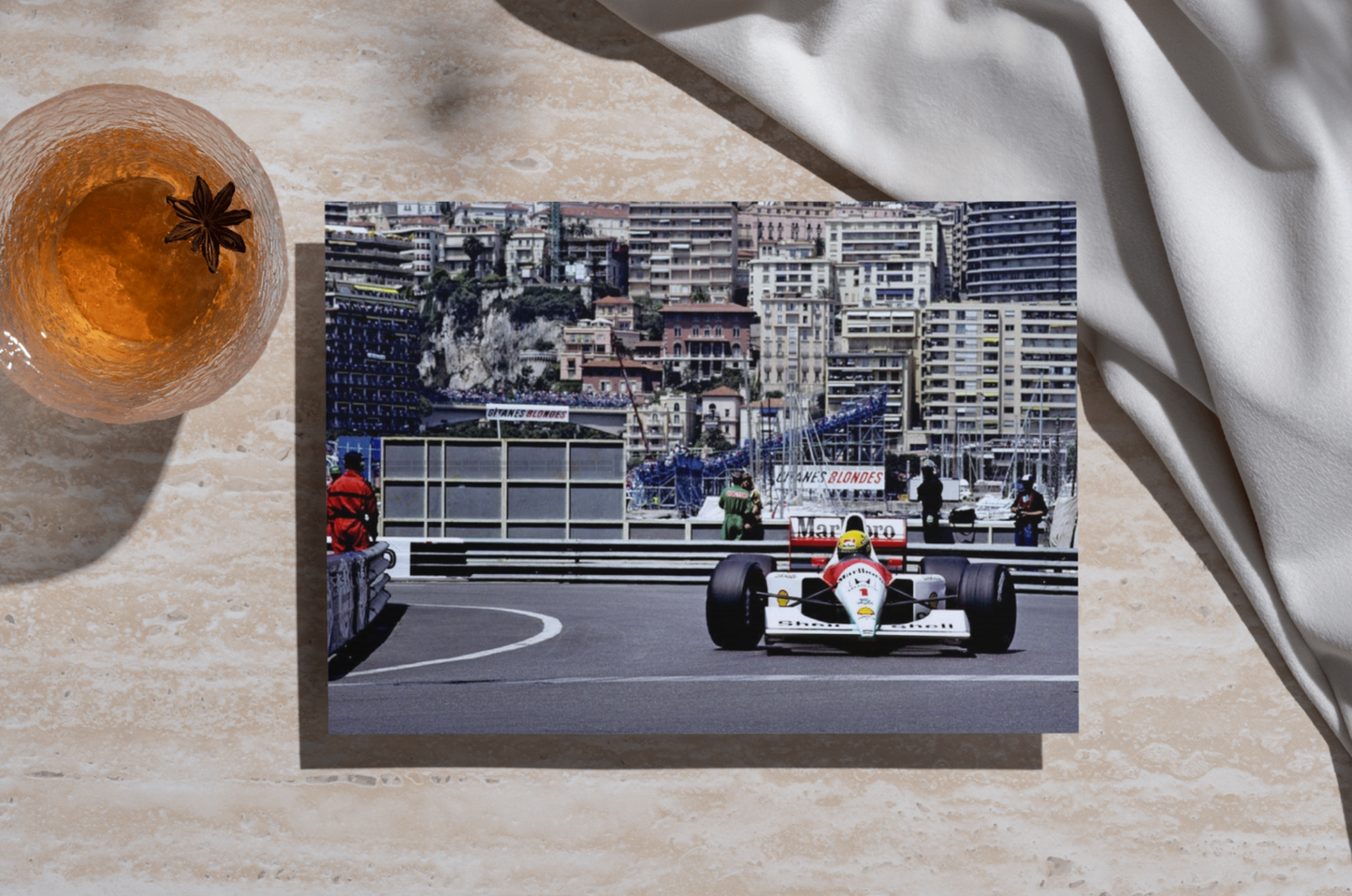 Photo Ayrton Senna – McLaren Honda – GP de Monaco 1991 – F1 Légende – 15×20