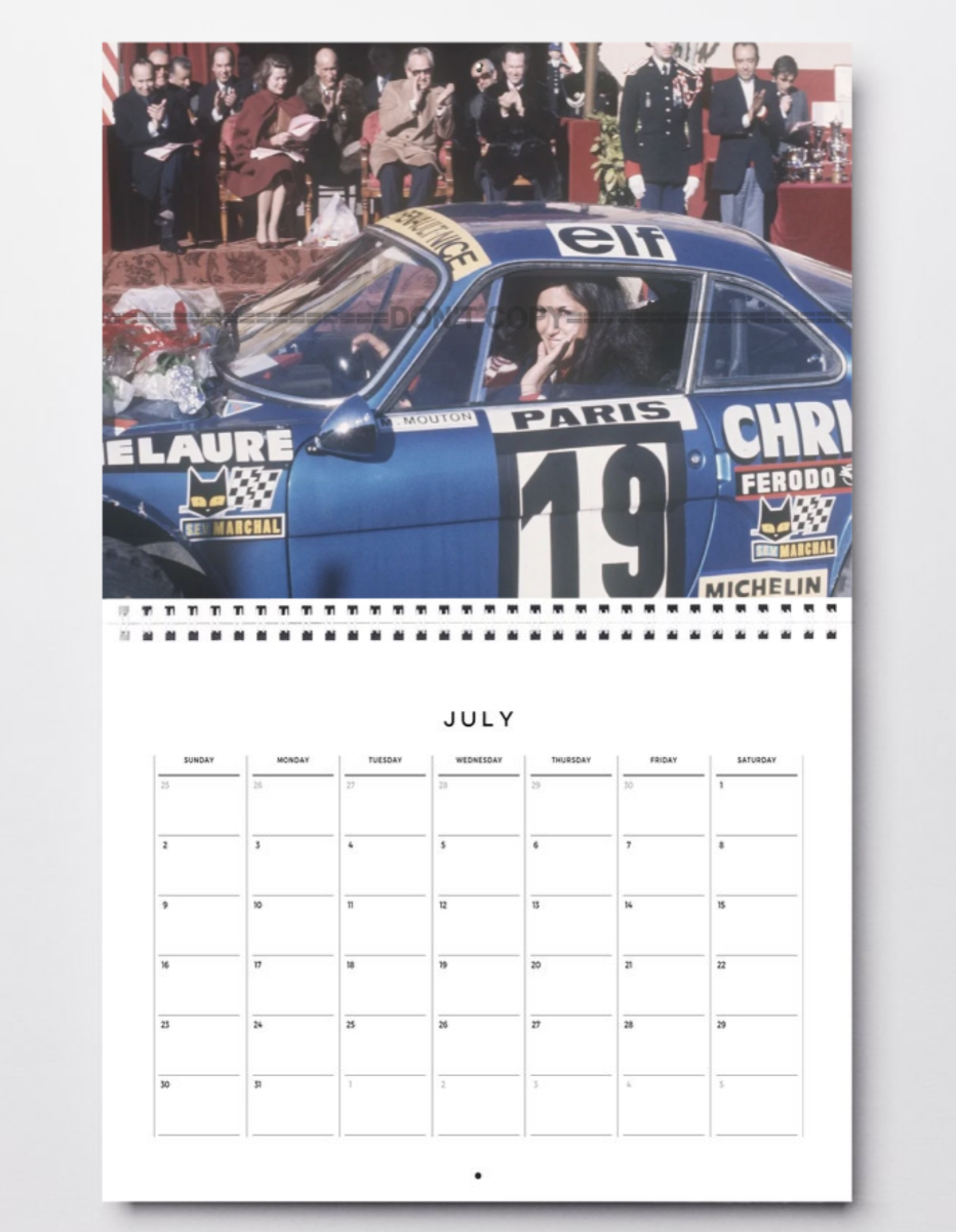 Photo Michèle Mouton – Alpine A110 1600 S – Rallye Monte-Carlo (1976) – 15x20