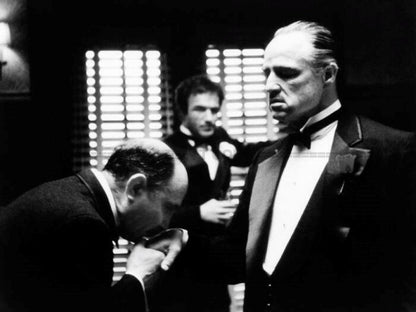 Photo Marlon Brando - Vito Corleone - Le Parrain (1972) - Noir et blanc - 15×20
