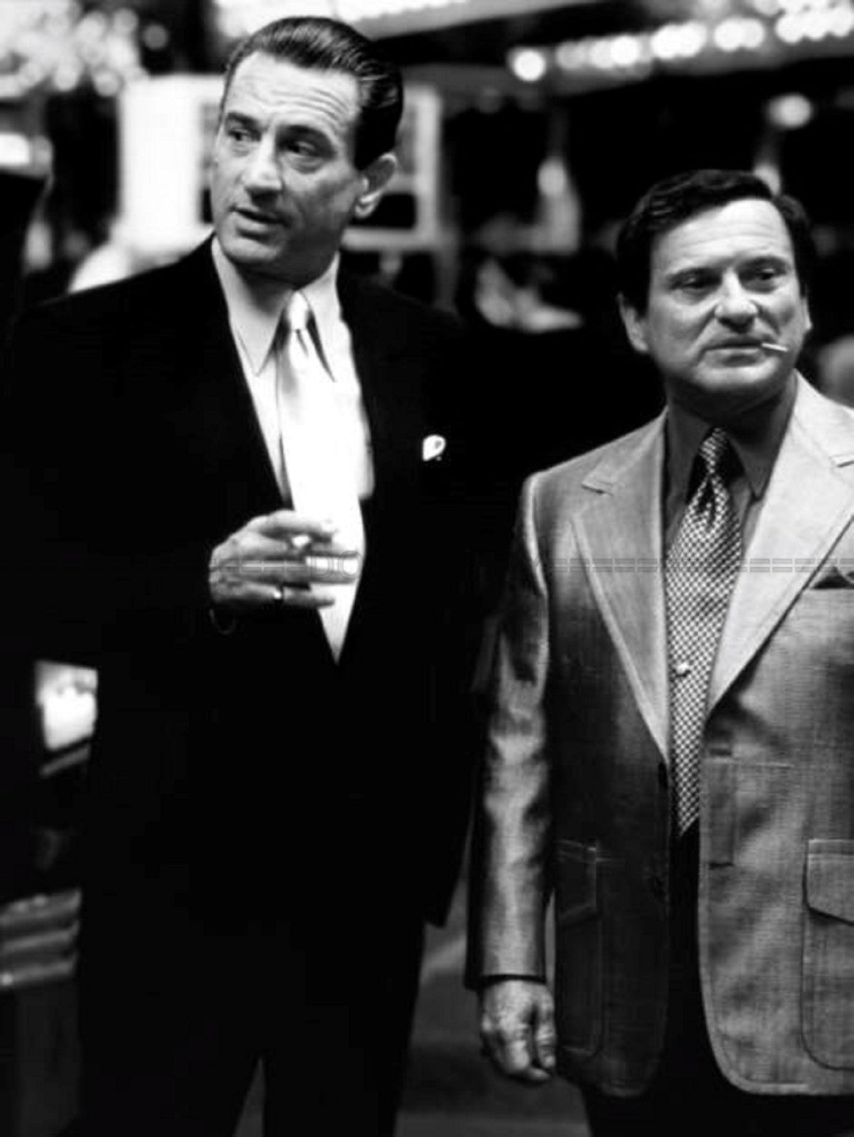 Photo Robert De Niro et Joe Pesci - Casino (1995) - Noir et blanc - 15×20