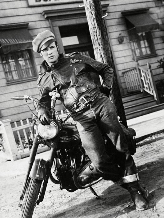 Photo Marlon Brando - L'Équipée sauvage (1953) - Noir et blanc - 15x20