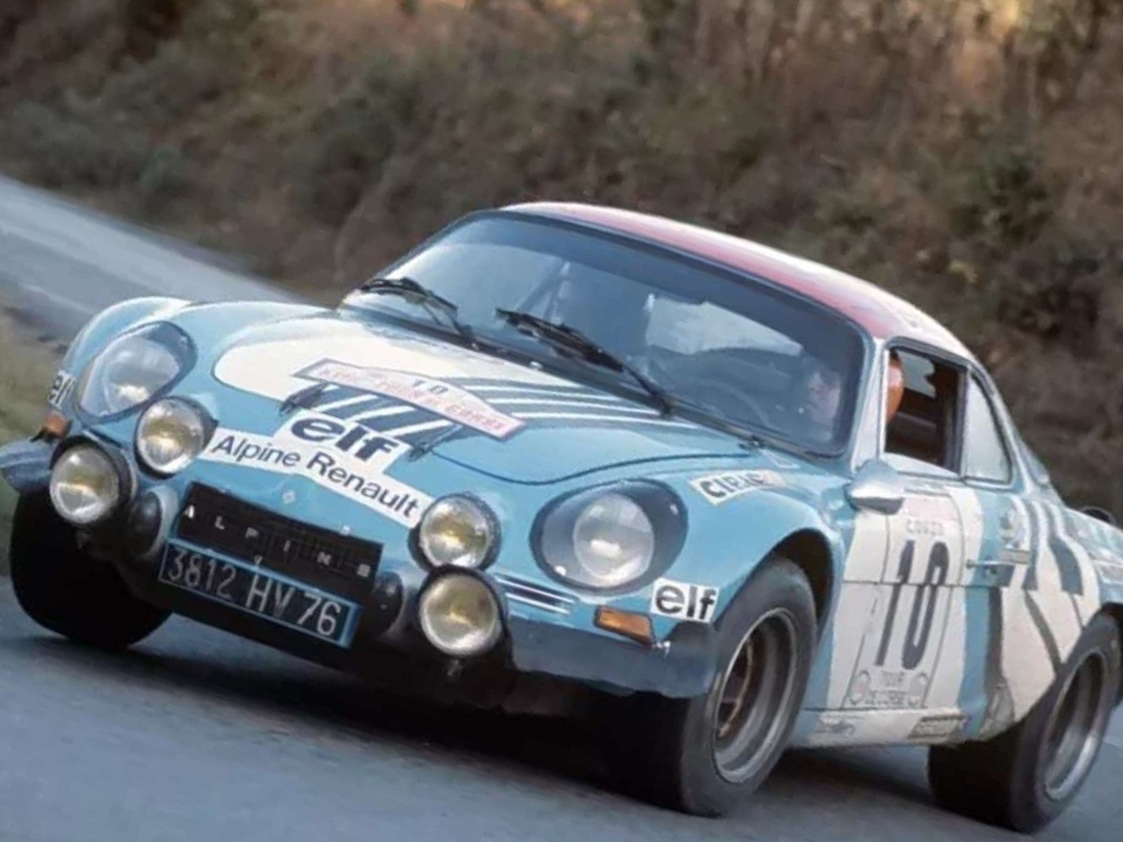 Photo Jean-Pierre Nicolas – Alpine A110 1800 – Tour de Corse Rallye 1974 – 15×20