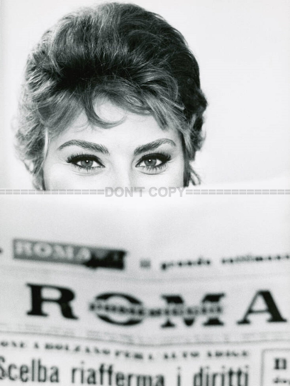 Photo Sophia Loren - Noir et blanc - 15×20